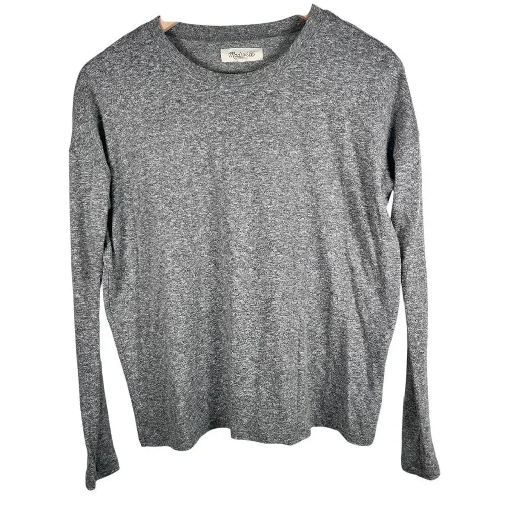 2/$30 Madewell Size XXS Long Sleeve Gray T-shirt Casual